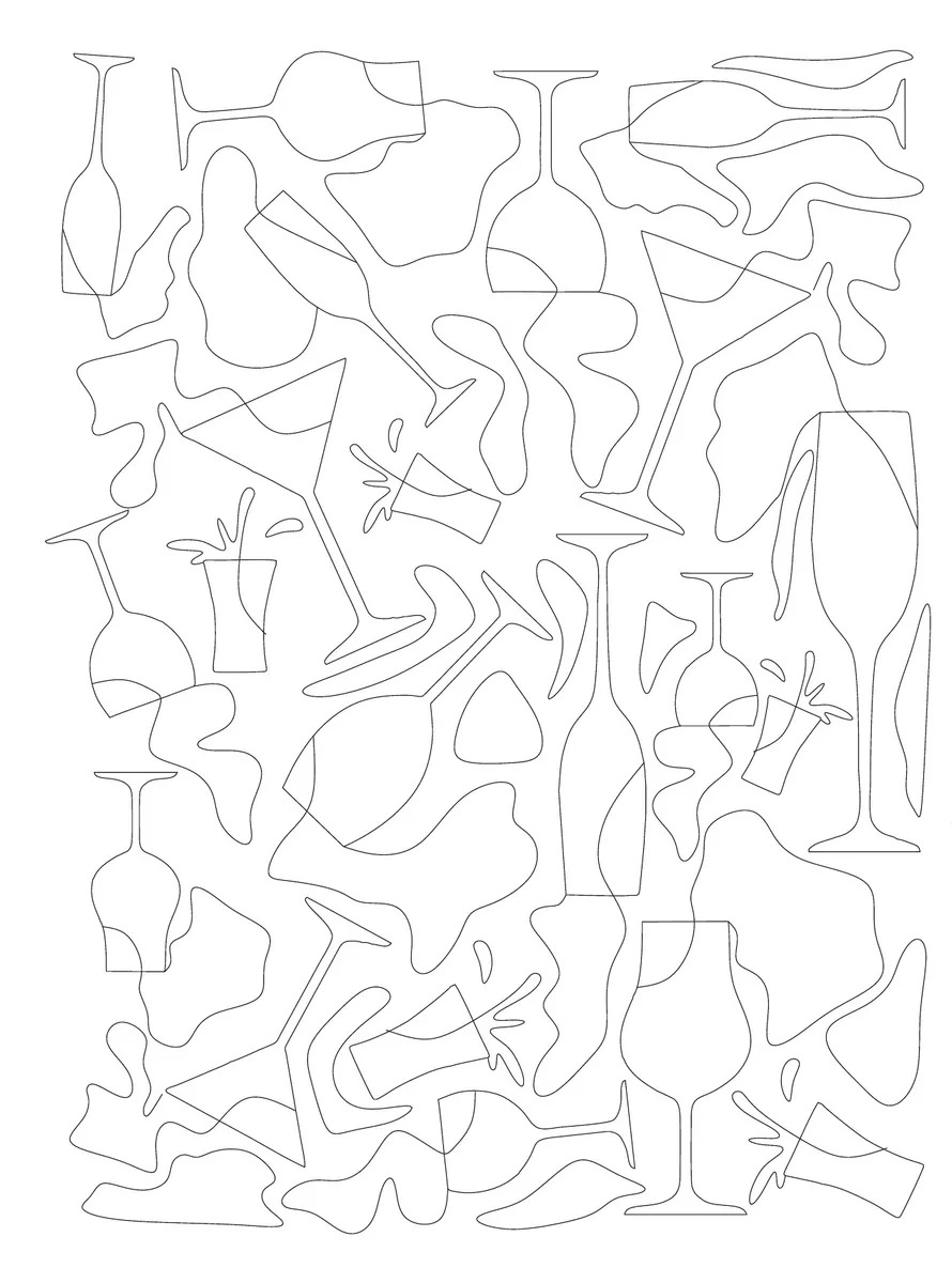 Беру все вино на себя. Раскраска-антистресс для творчества и вдохновения