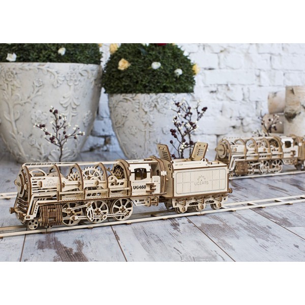 3D-пазл UGears Локомотив с тендером VЭкспресс
