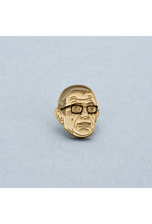 Значок эмалированный Жан-Поль Сартр