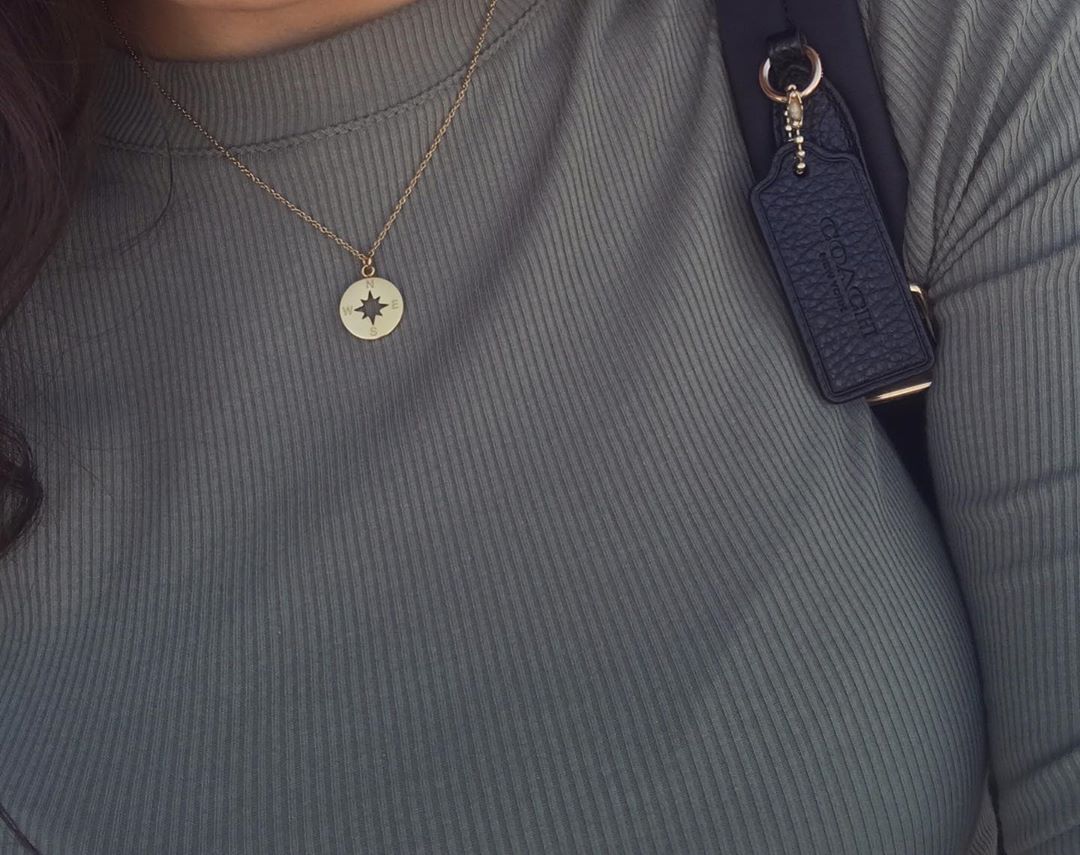 Подвеска Minimal Роза ветров (цвет серебро)