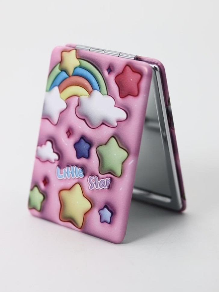 Зеркало Cartoon rainbow (pink)