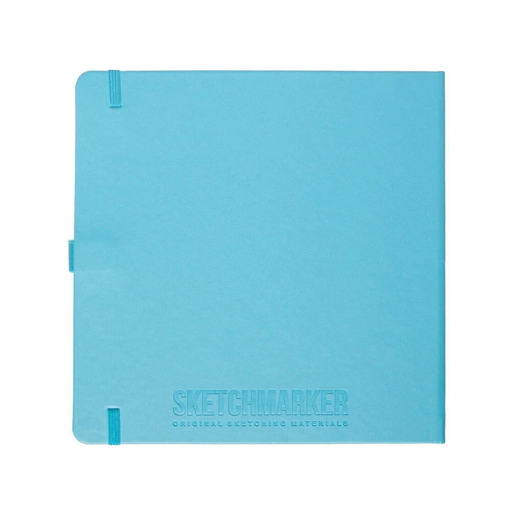Блокнот для зарисовок Sketchmarker 140г/кв.м 20*20cм 80л (Небесно-голубой)