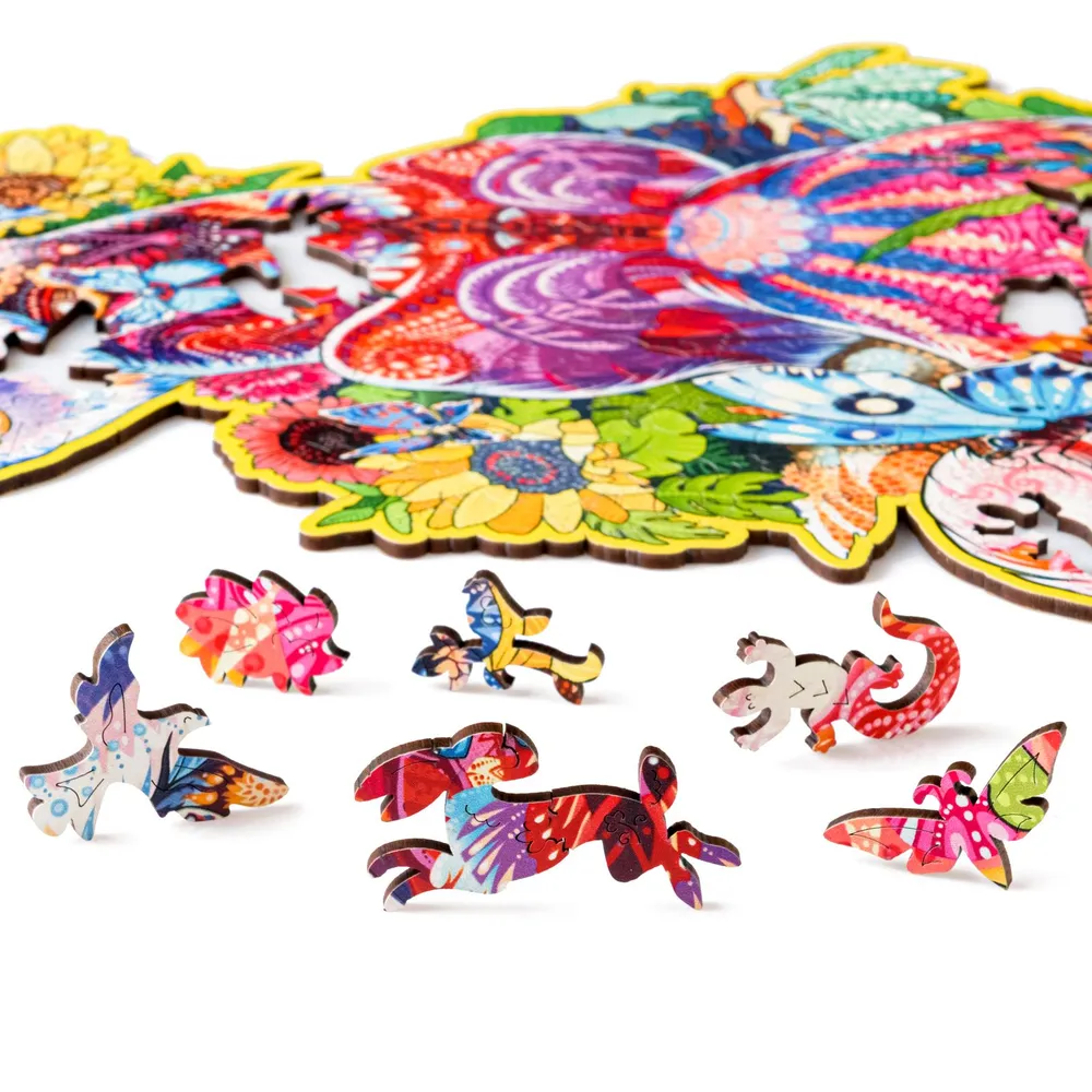 Деревянный пазл Лиса 24х36 см, 160 деталей FoxL