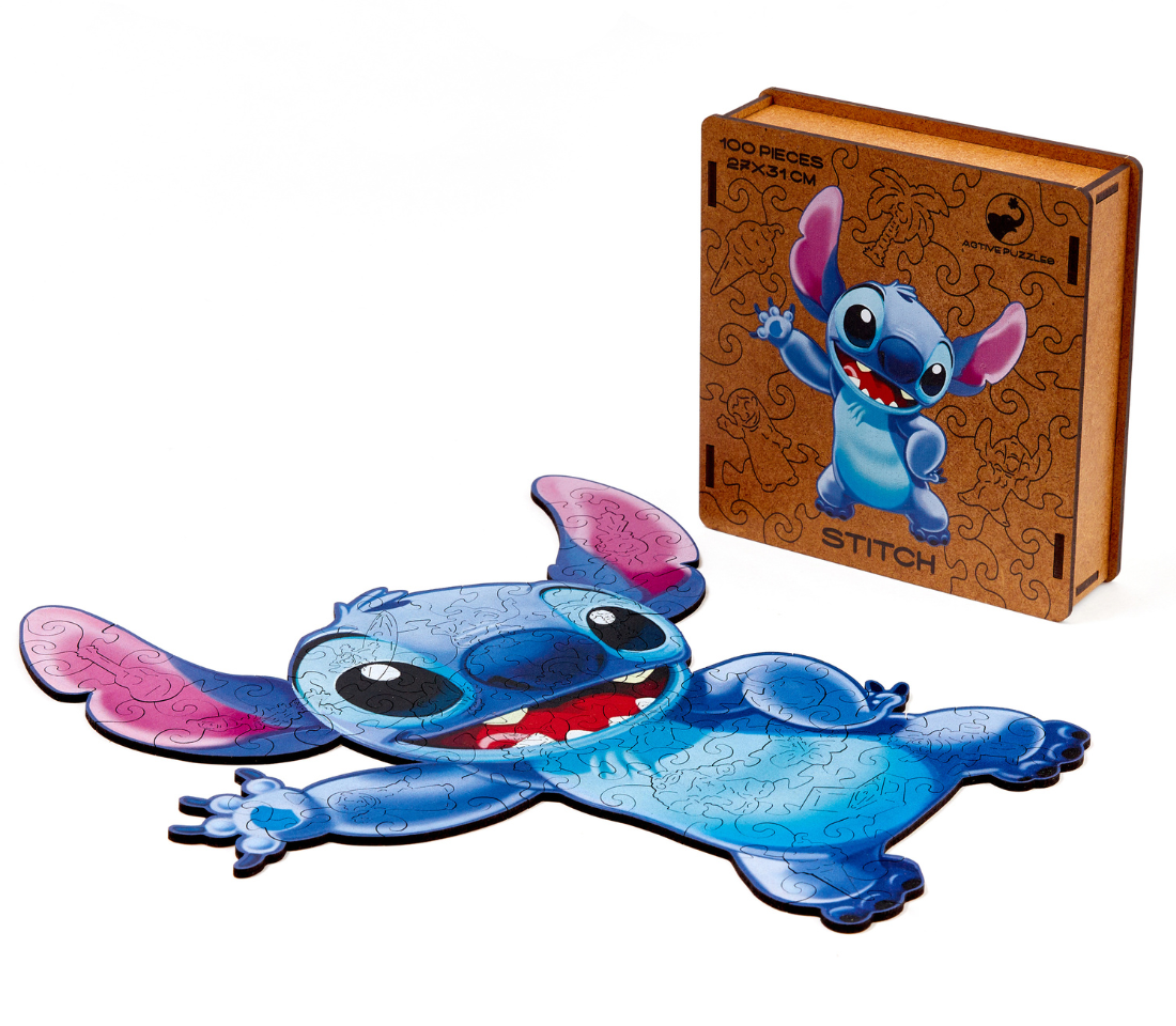 Деревянный пазл Стич