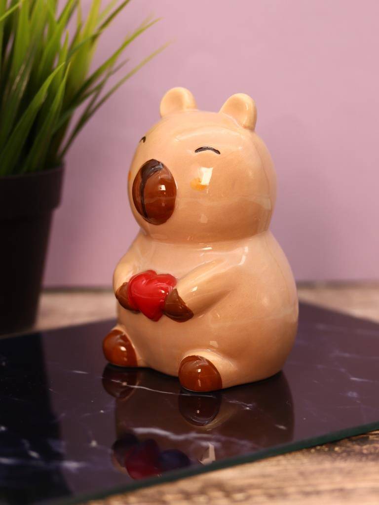 Копилка керамическая Capybara money (brown)