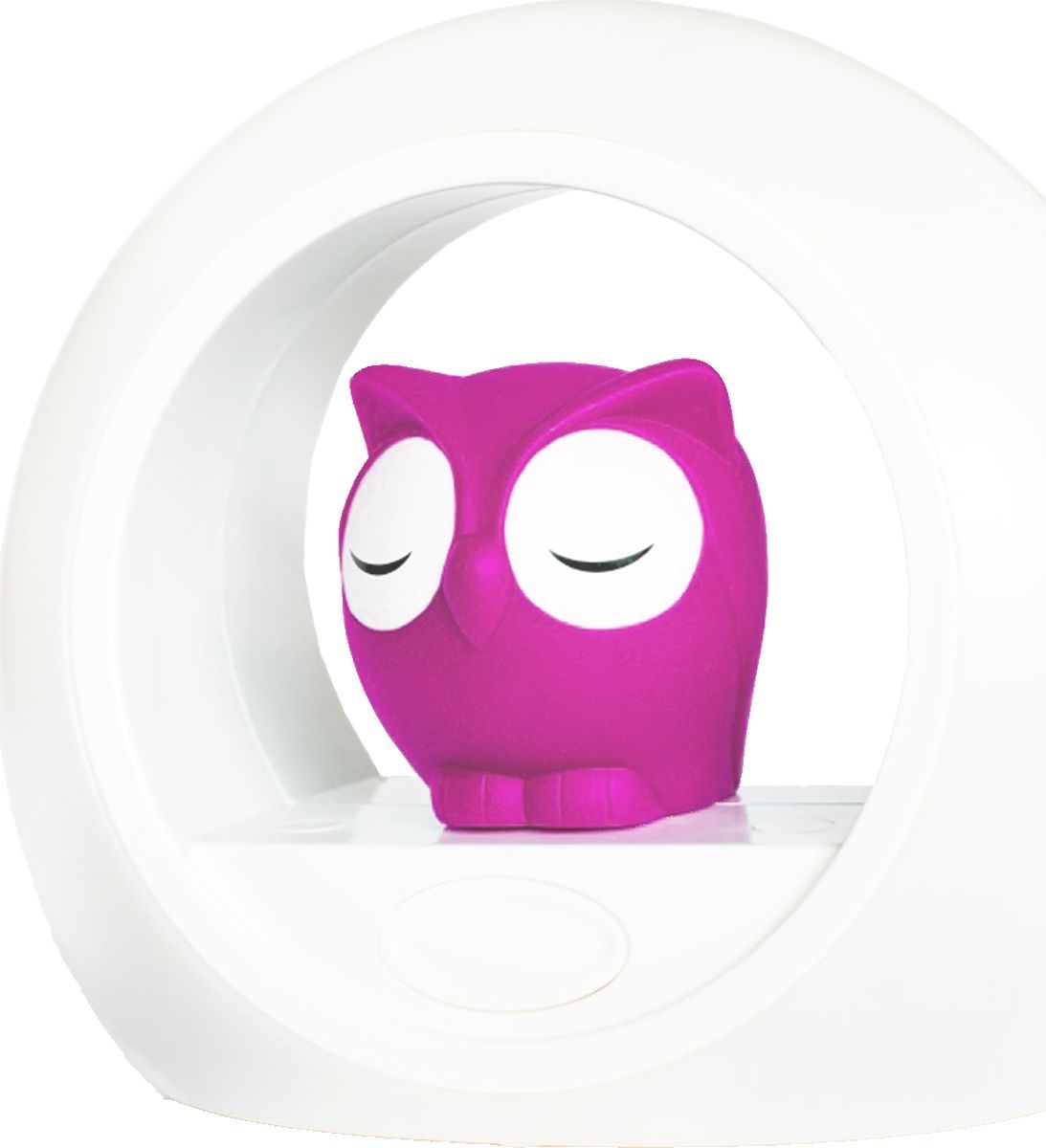 Ночник с датчиком звука Сова Лу (розовый)