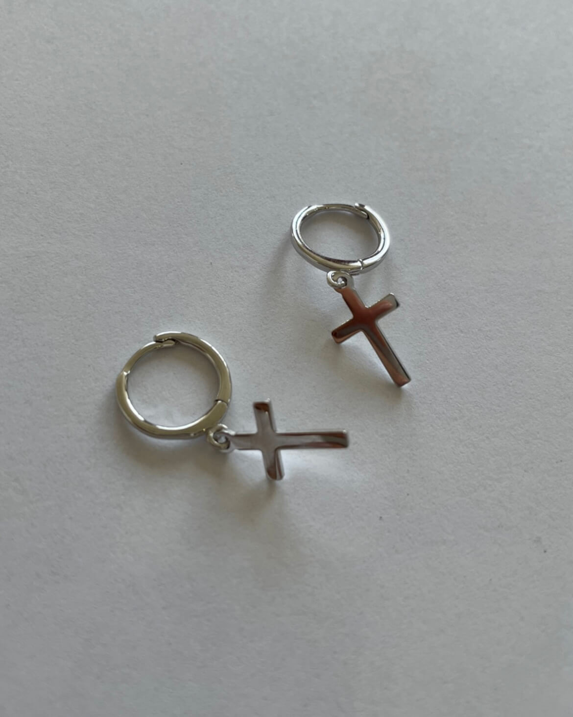 Серьги Minimal Крестики (серебро)