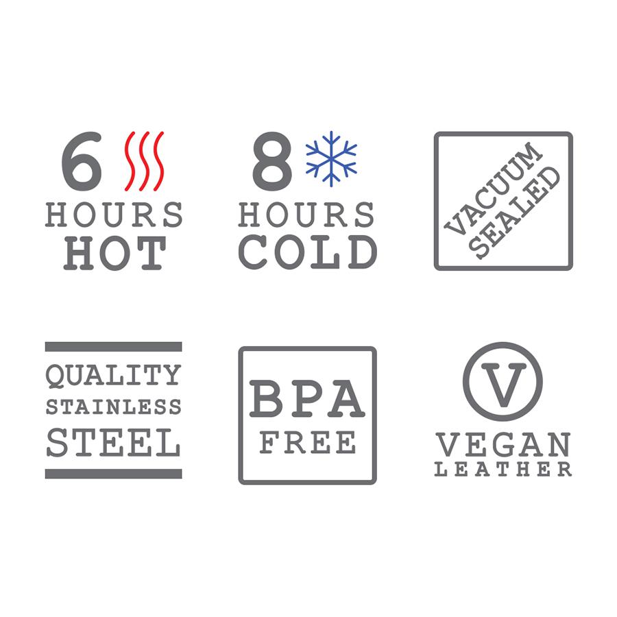 Термос  для горячего Food Flask бирюзовый