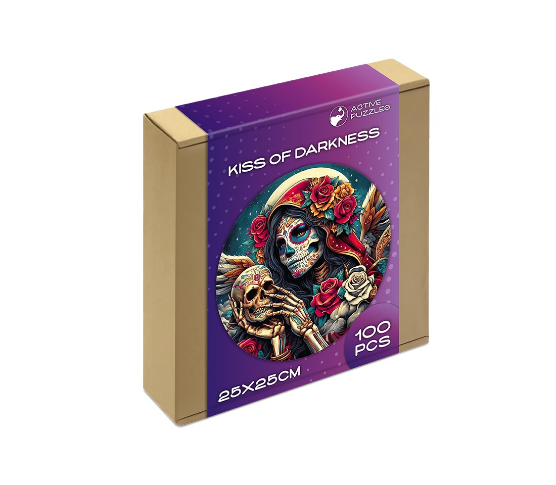 Деревянный пазл Поцелуй тьмы