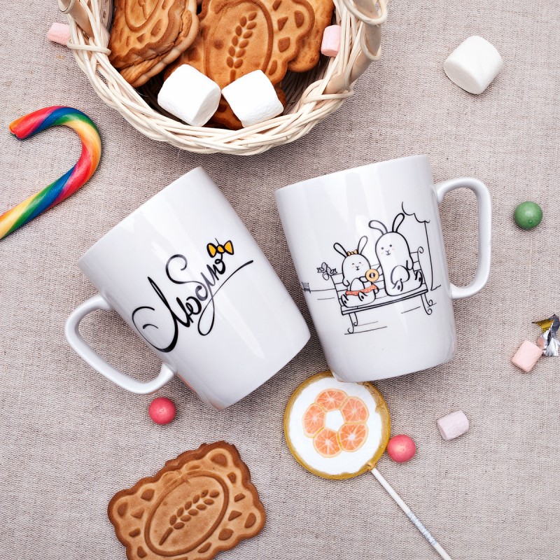 Кружка Люблю, 350 мл.