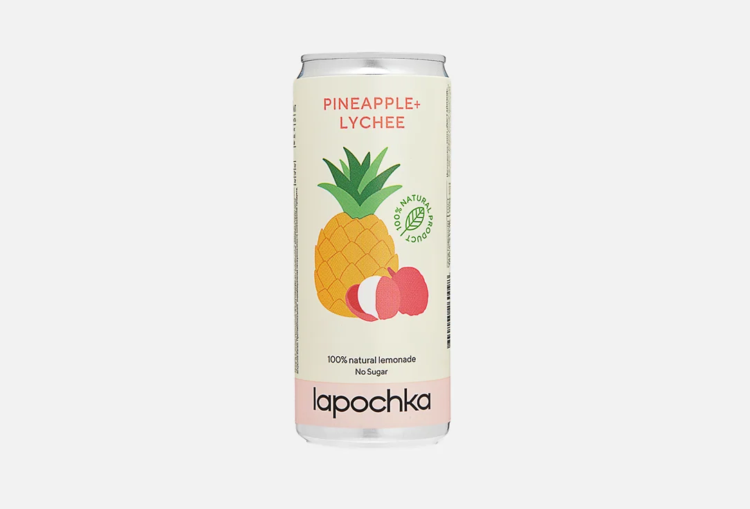 Лимонад Lapochka ананас-личи 0,33