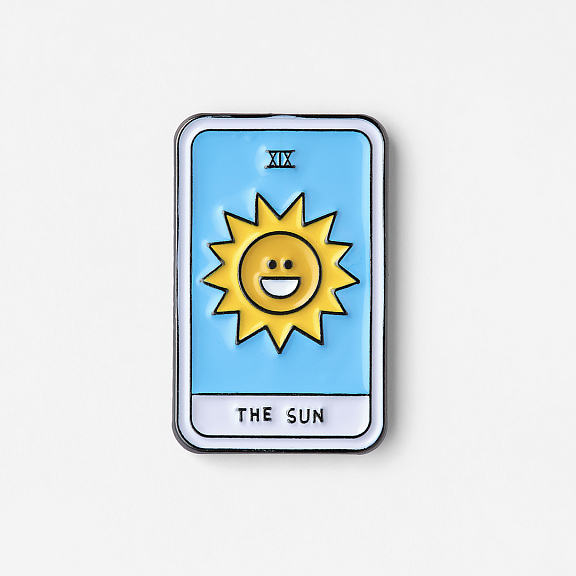 Значок эмалированный Таро Солнце