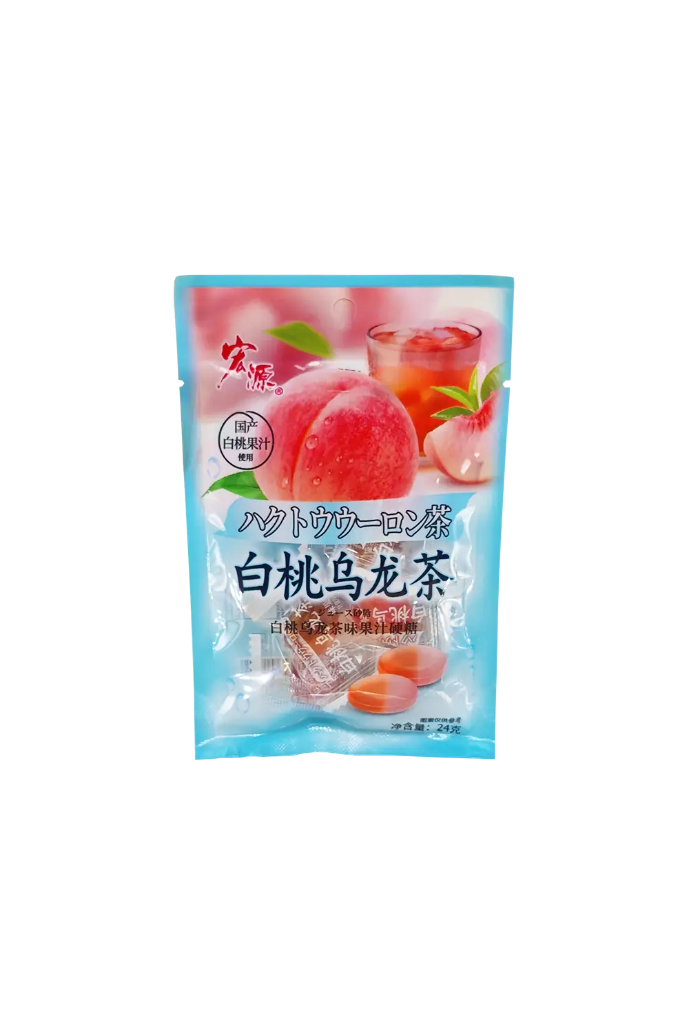 Конфеты Hong Yuan Blue Peach Oolong (персик и чай улун)
