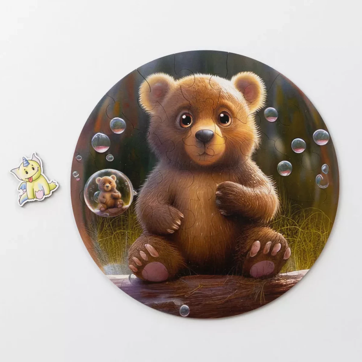 Деревянный пазл Bubblezz Медвежонок, 30 дет.