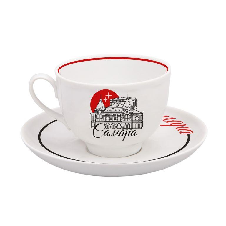 Чашка с блюдцем Театр Драмы, 275 мл (фарфор)