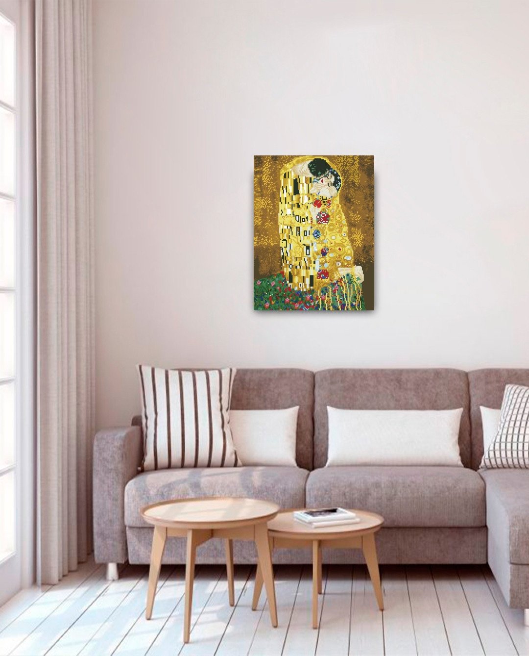 Алмазная мозаика Густав Климт Поцелуй 40х50 см