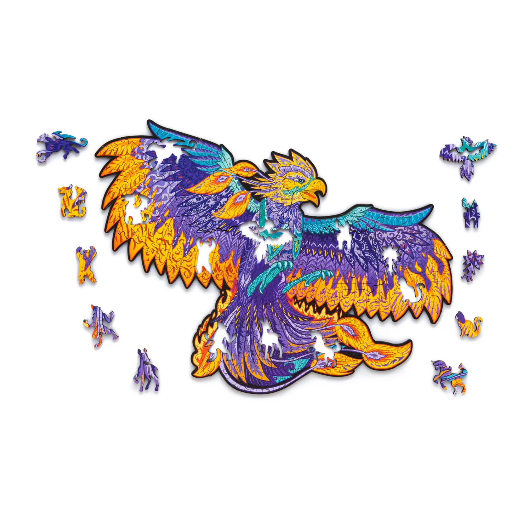 Деревянный пазл Феникс L