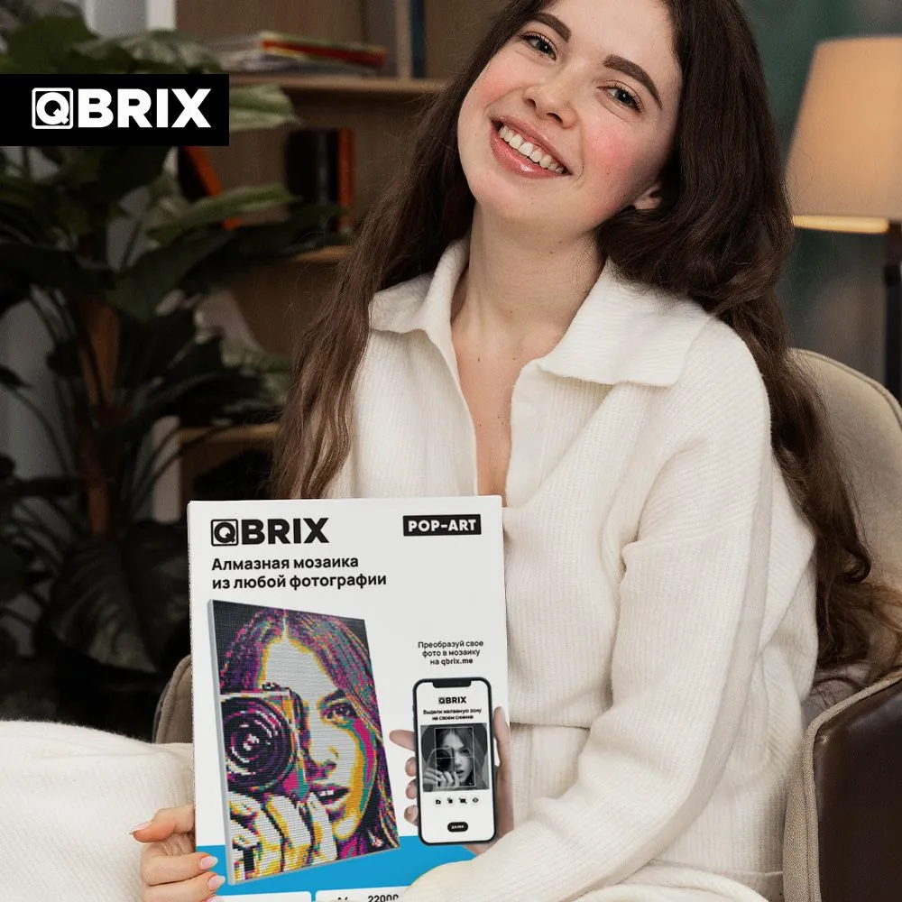 Алмазная мозаика на подрамнике Pop-art А4