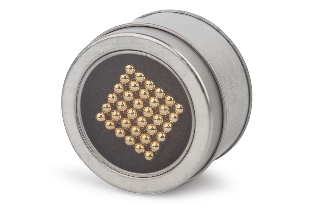 Куб из магнитных шариков 6 мм, золотой, 216 элементов