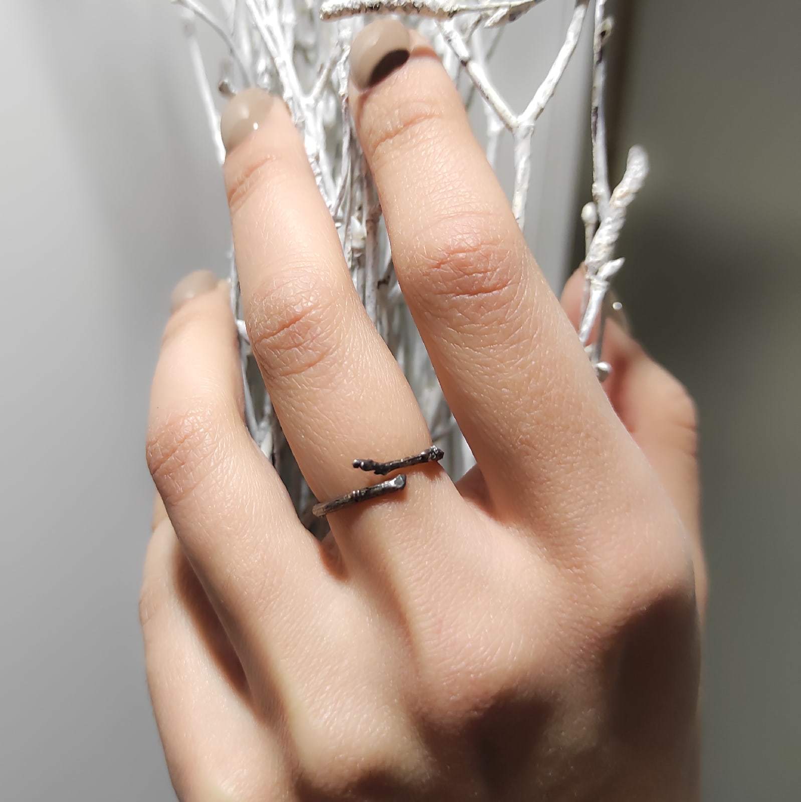 Кольцо Веточка (латунь)