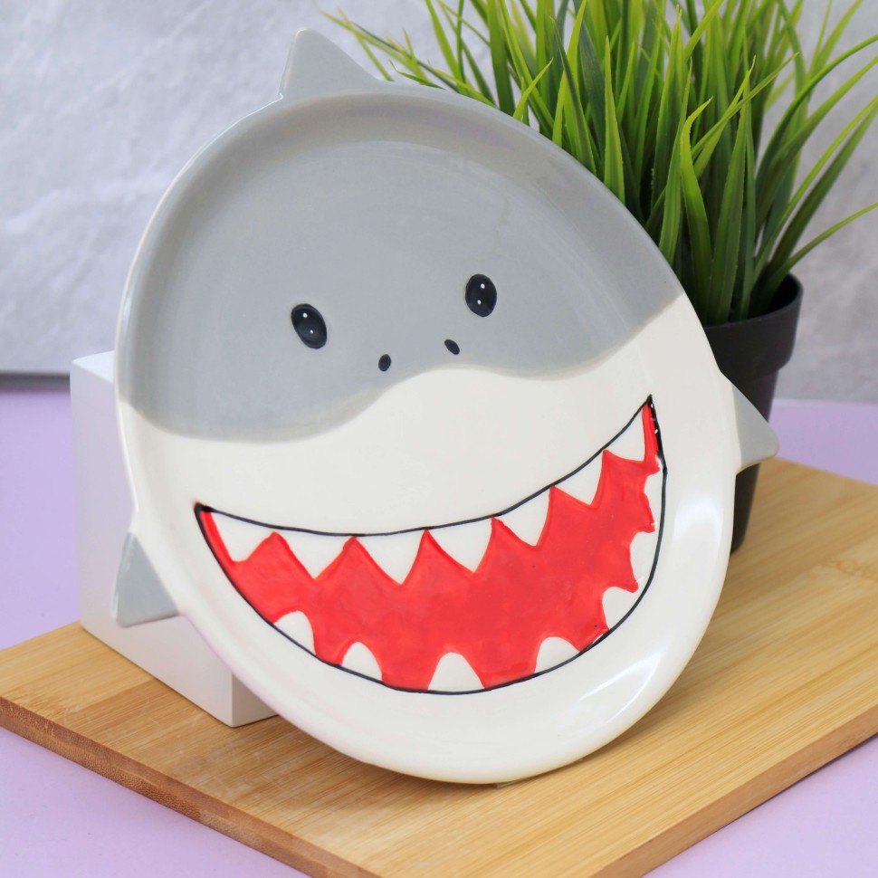 Тарелка керамическая Shark plate