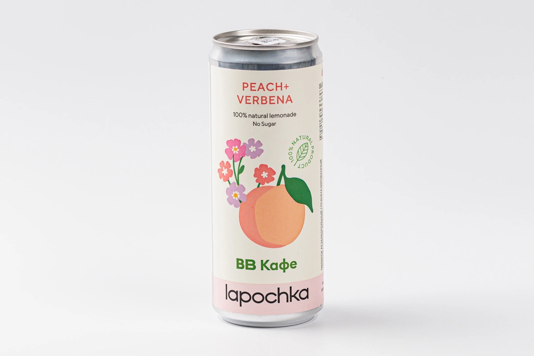 Лимонад Lapochka Персик, вербена 0,33