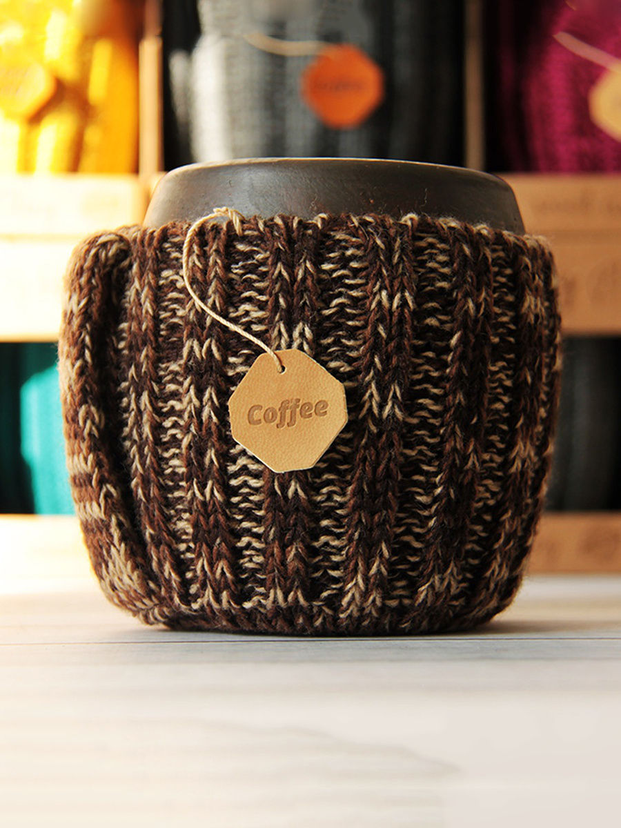 Вязаная кружка Кофе по-венски