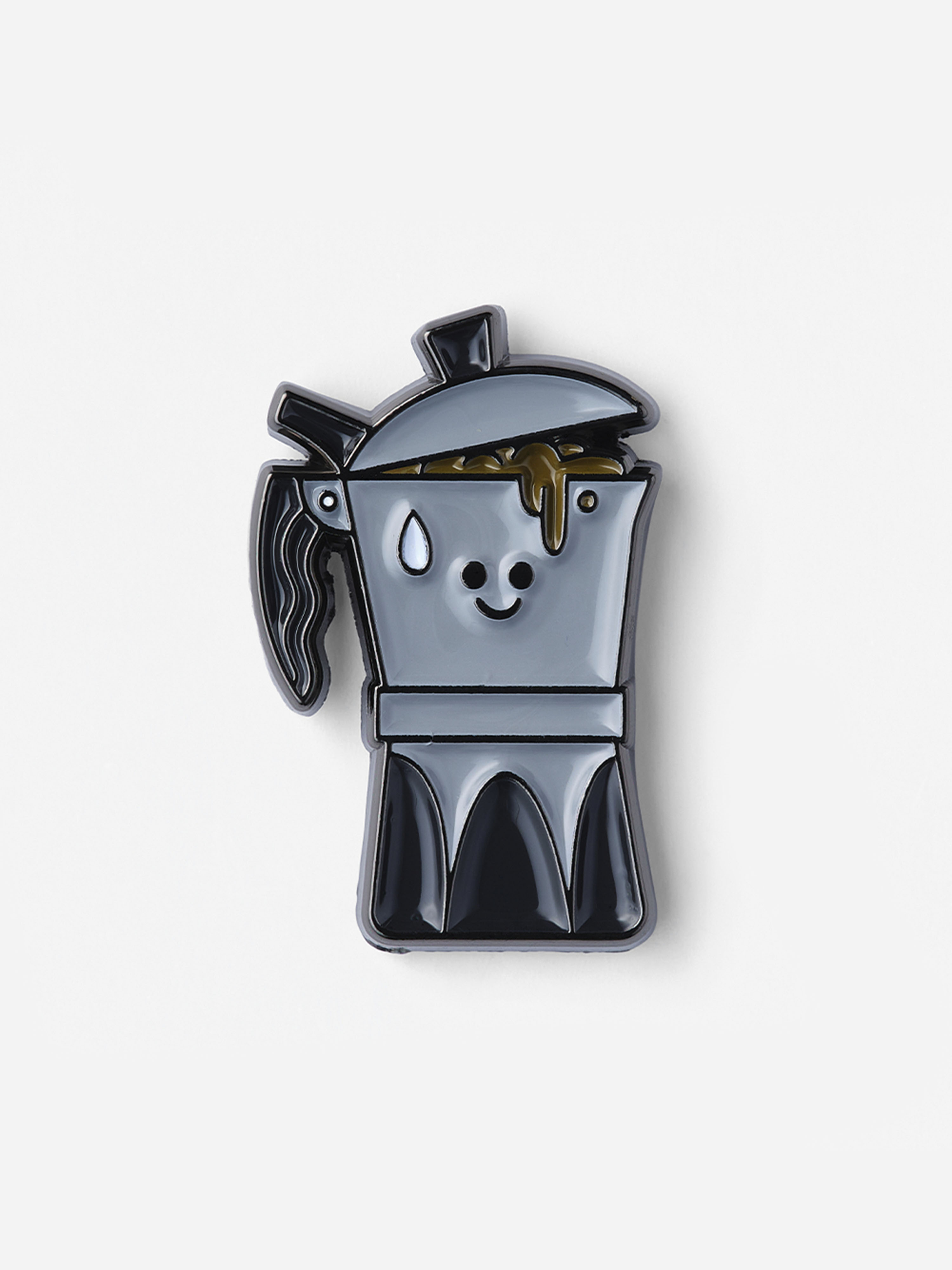 Значок эмалированный Кофеварка