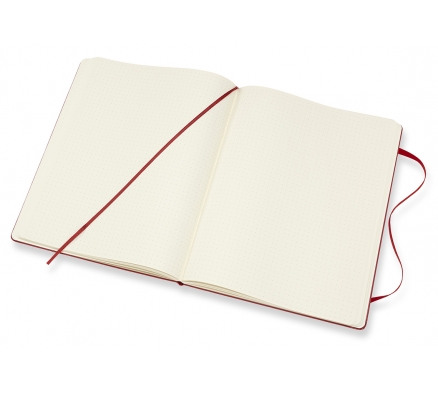 Записная книжка Classic XLarge (в точку) красный