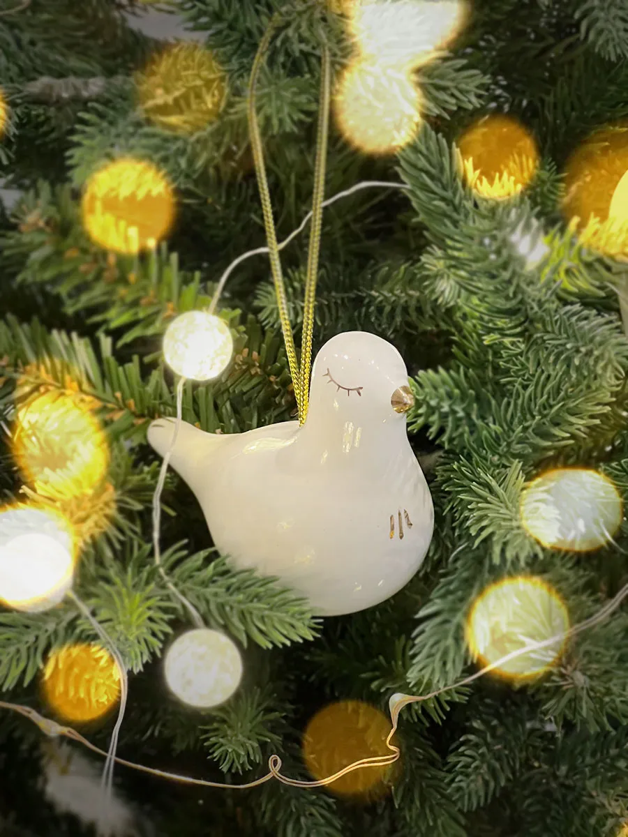 Елочная игрушка Новогодняя птичка