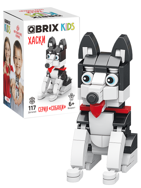 Конструктор Qbrix Kids Хаски