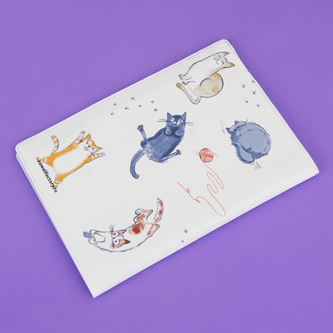 Обложка на автодокументы Усы, лапы и хвост