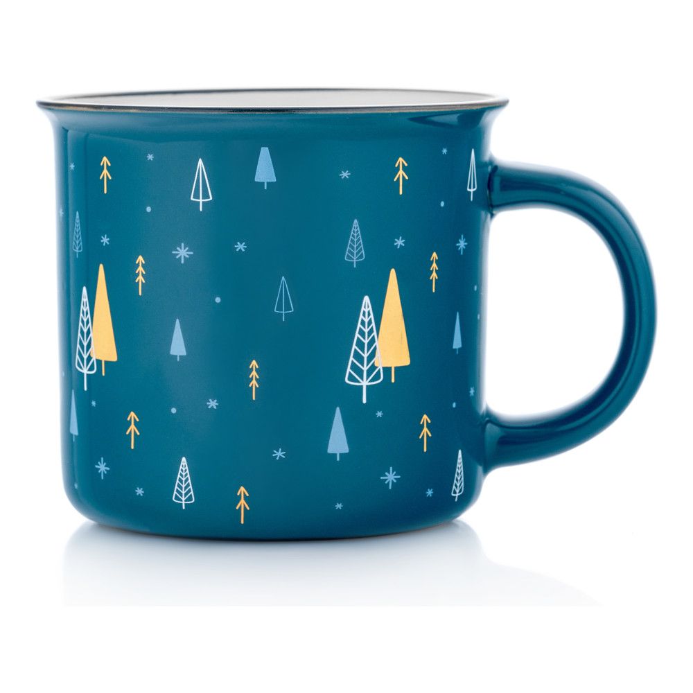 Кружка подарочная Forest (зеленая), 370мл