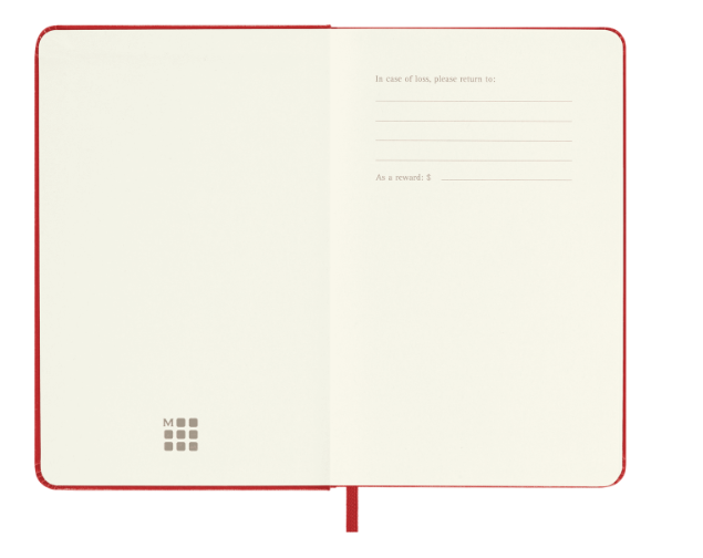 Записная книжка Classic (нелинован) Pocket красная 