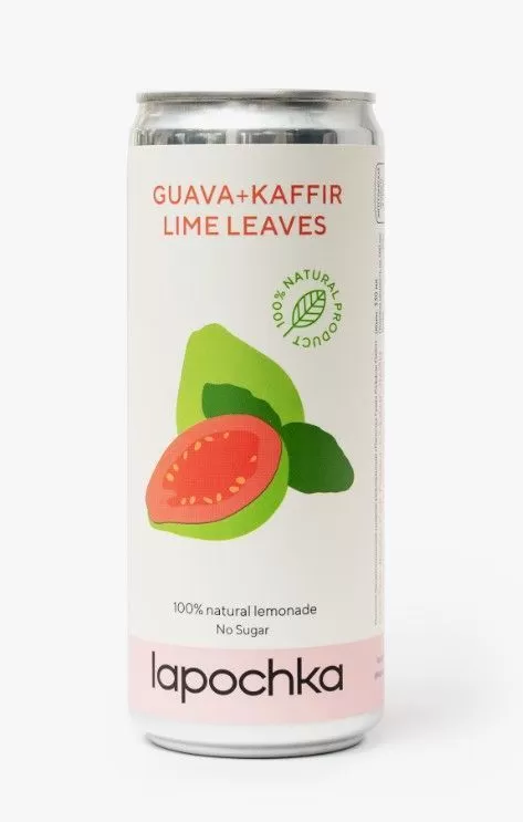 Лимонад Lapochka Гуава, каффир лайм 0,33