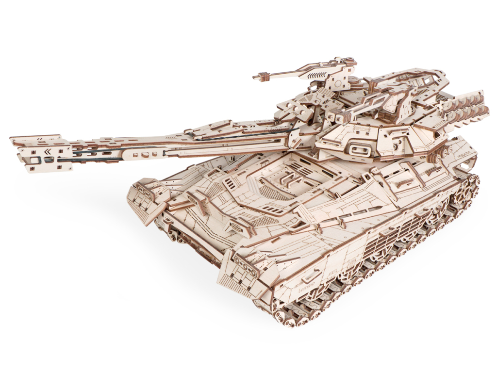 Деревянный конструктор танка Lemmo Хищник