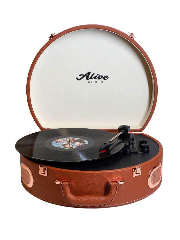 Виниловый проигрыватель Alive Audio MOVIE French chocolate c Bluetooth