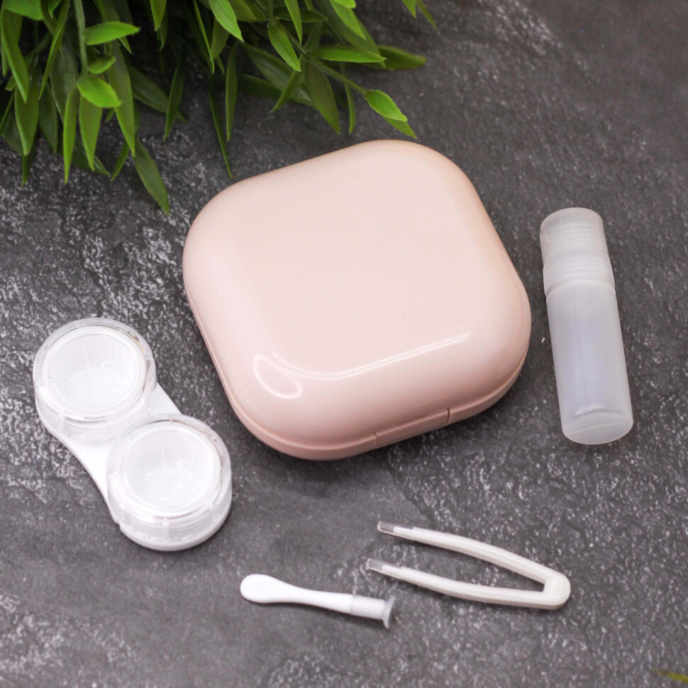 Контейнер для линз Smooth (pink)