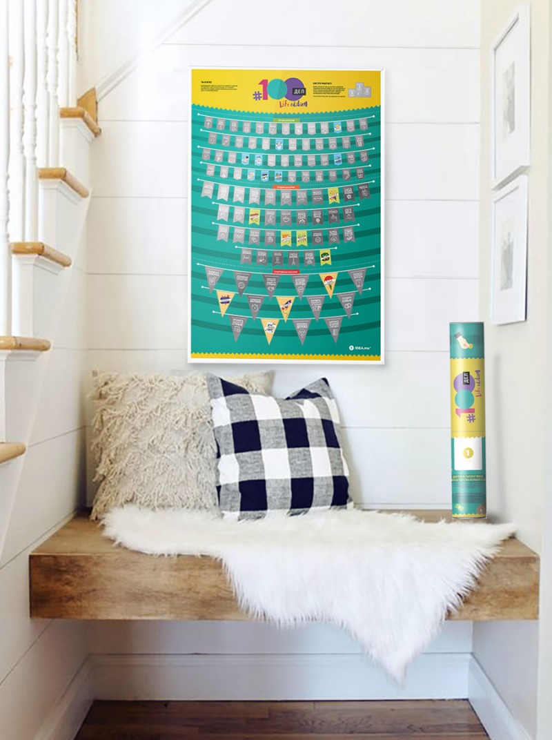 Скретч постер #100 дел LIFE edition