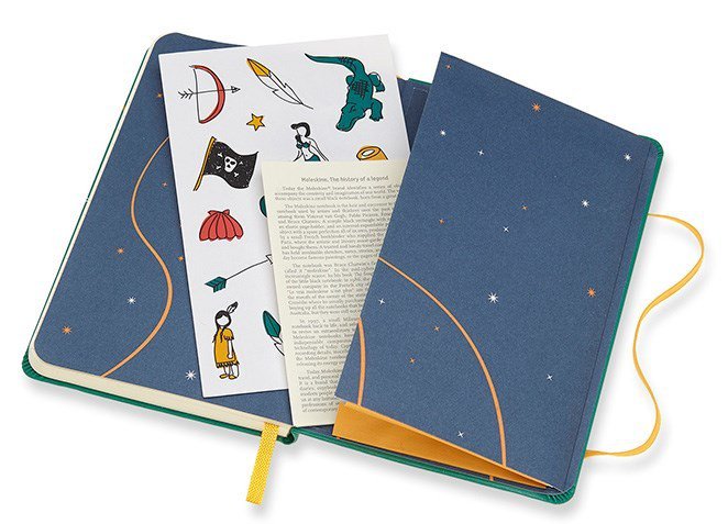 Записная книжка Peter Pan Indians (нелинованный), Pocket,зеленый