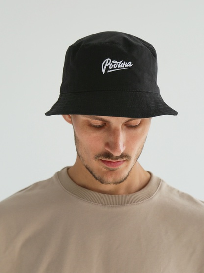 Панама Родина Белый лого (черный) M