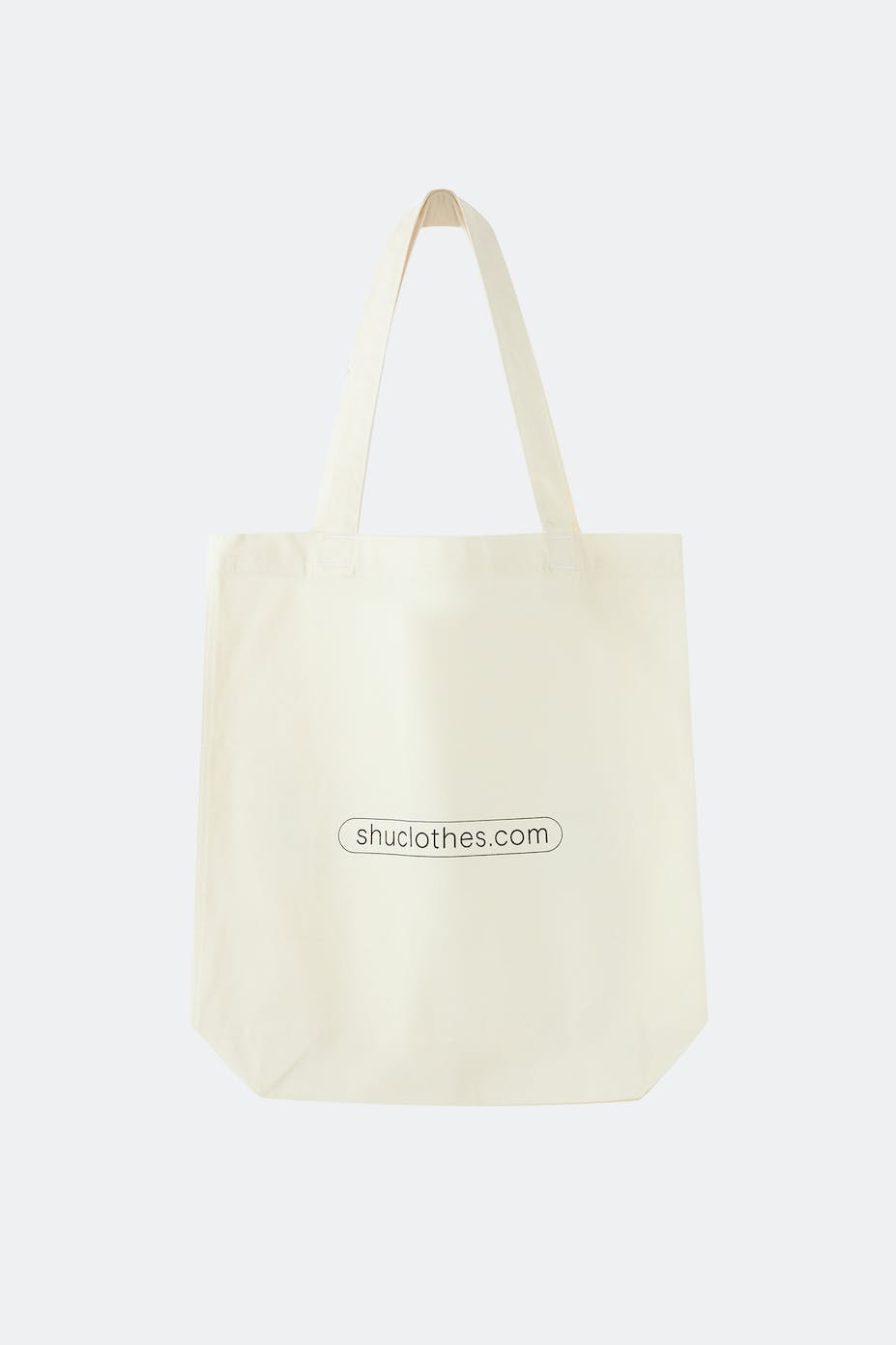 Хлопковая сумка-шоппер бежевая