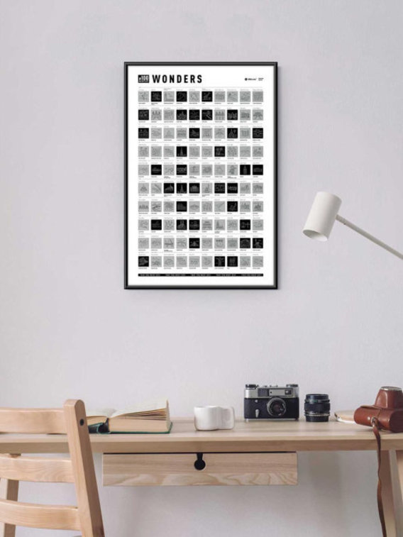 Скретч-постер #100 дел Wonders edition