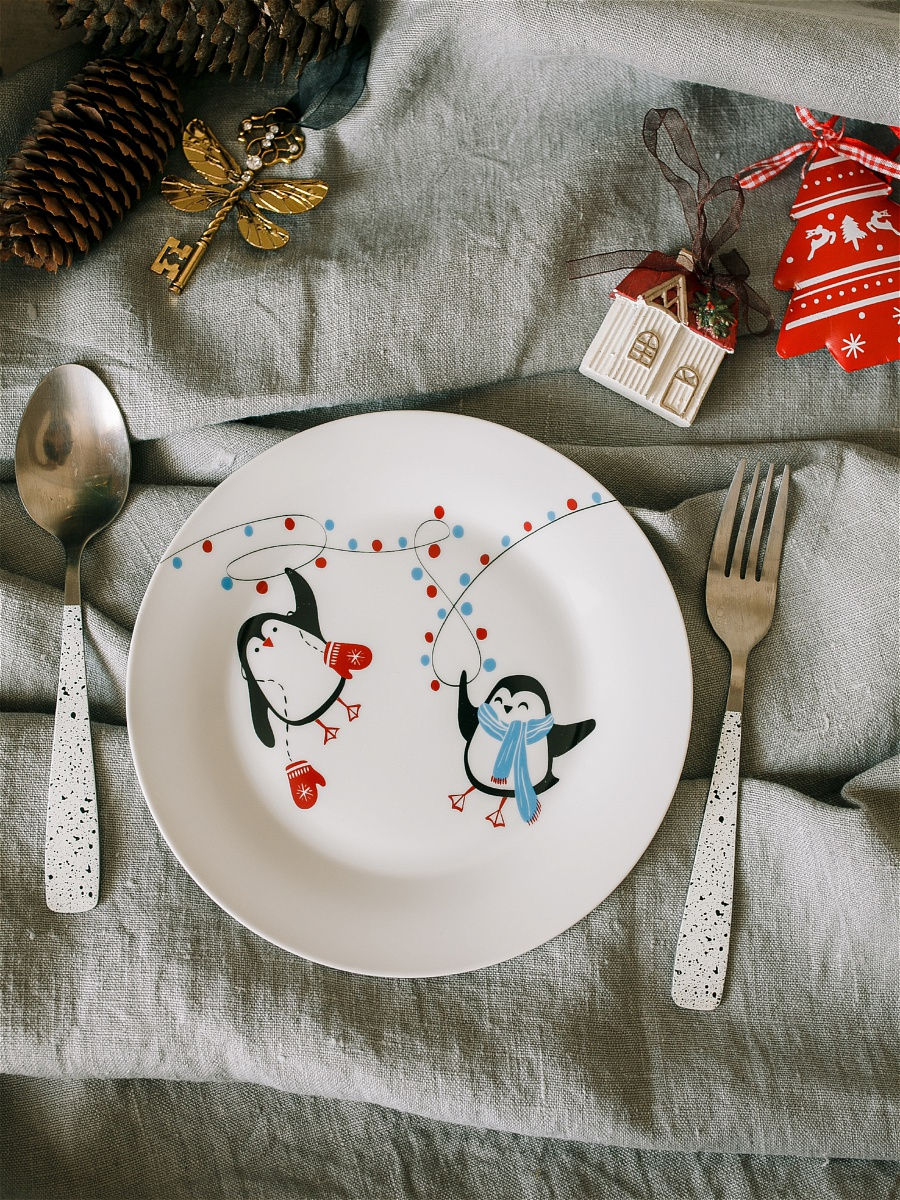 Тарелка Пингвины 20 см