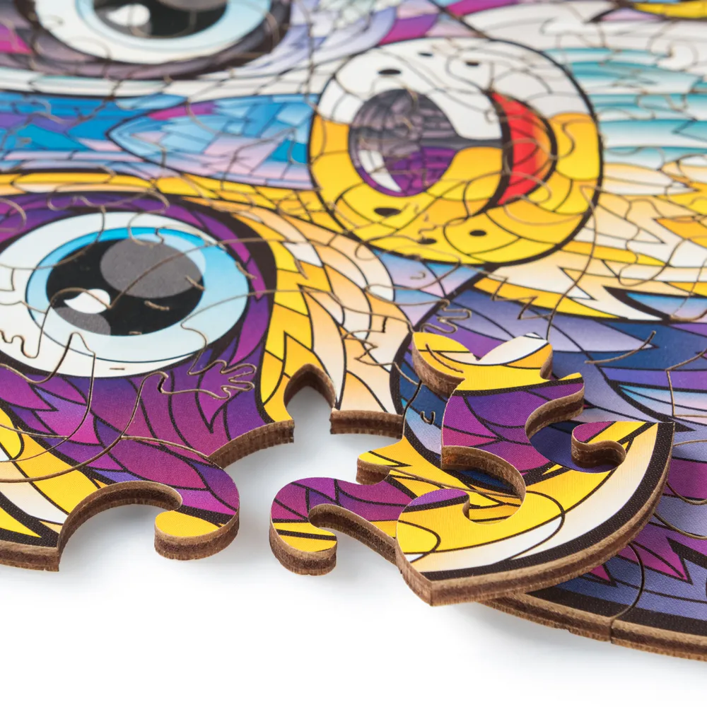 Деревянный пазл Енот S, 16х23 см, 84 детали EnotS