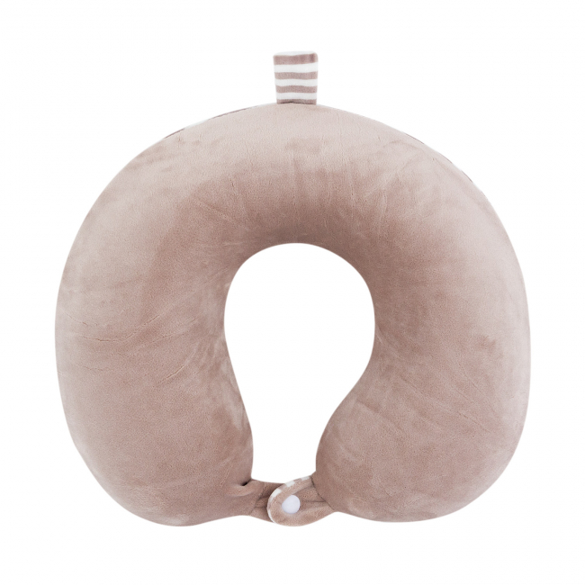 Подушка для путешествий Полосочки (бежевая)