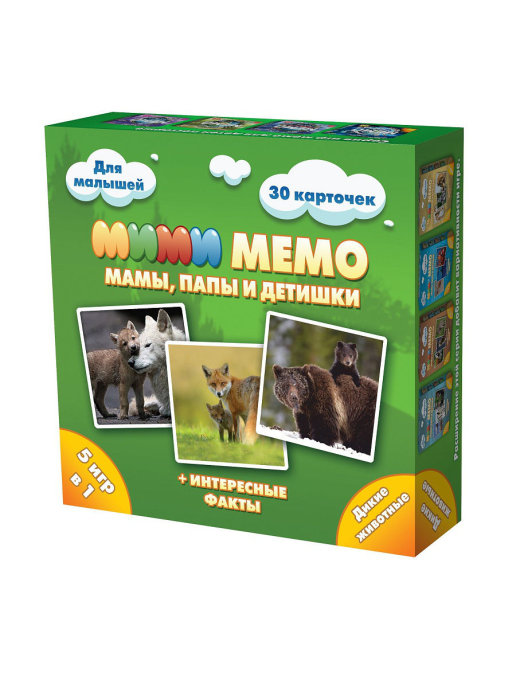Настольная игра МиМи Мемо Дикие животные