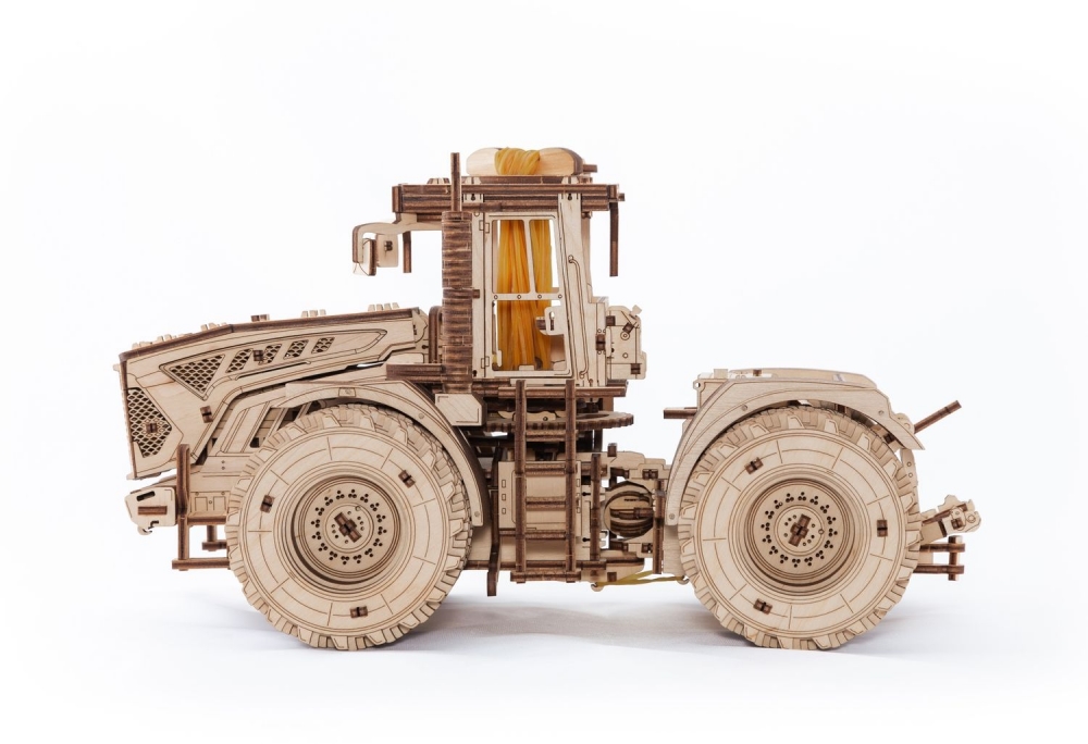 Конструктор деревянный 3D EWA Трактор Кировец К-7М