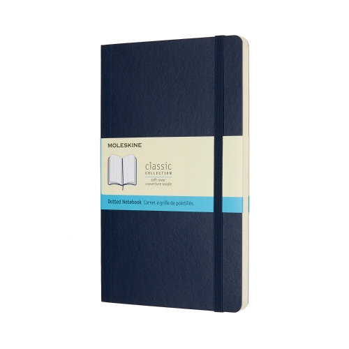 Записная книжка Classic (в точку) Large синий