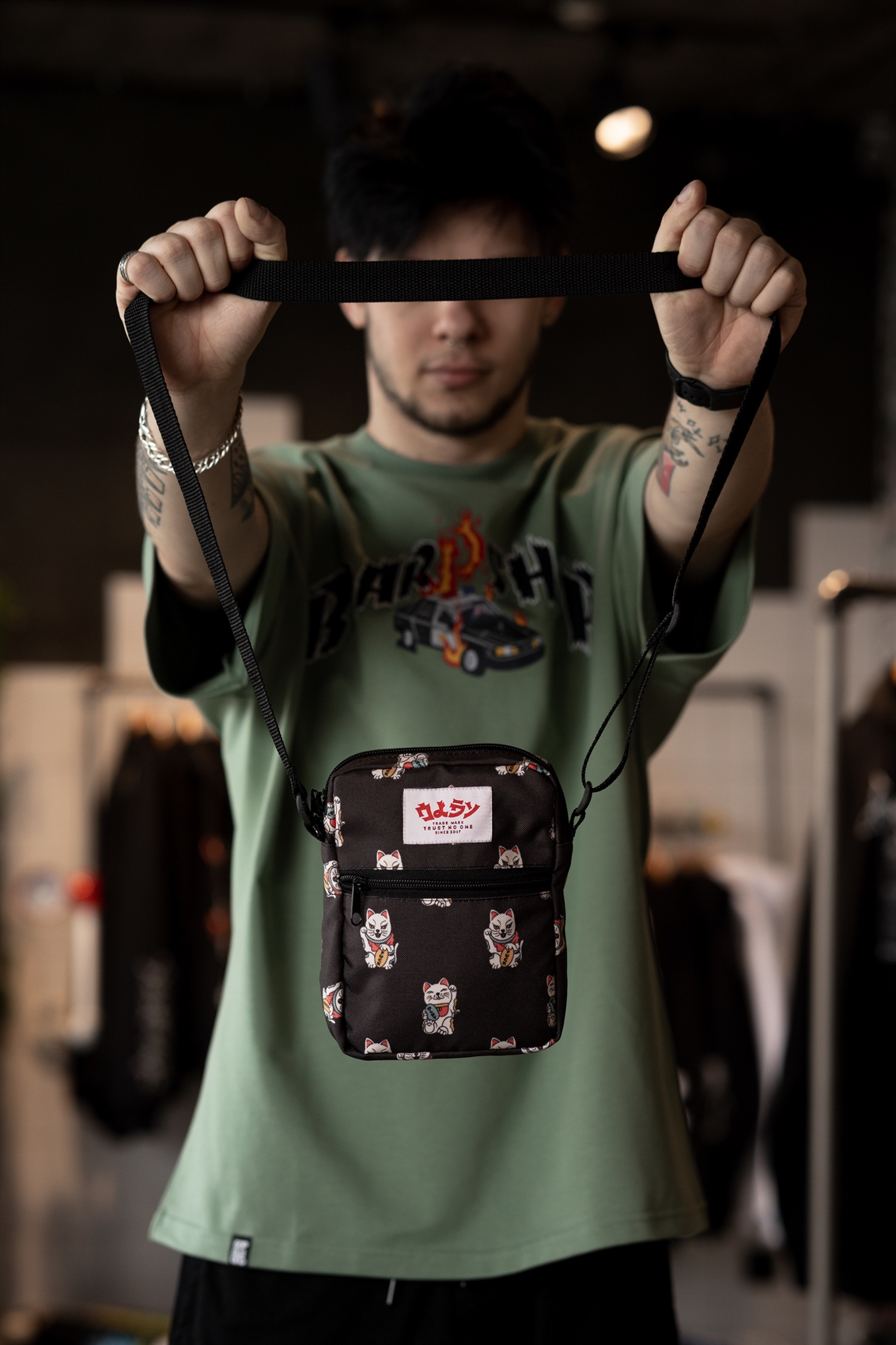 Сумка-мессенджер Oldy (черный, mineko)